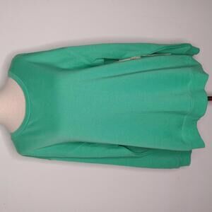 NWT Ocean Drive Women's Green Sweatshirt Size Large